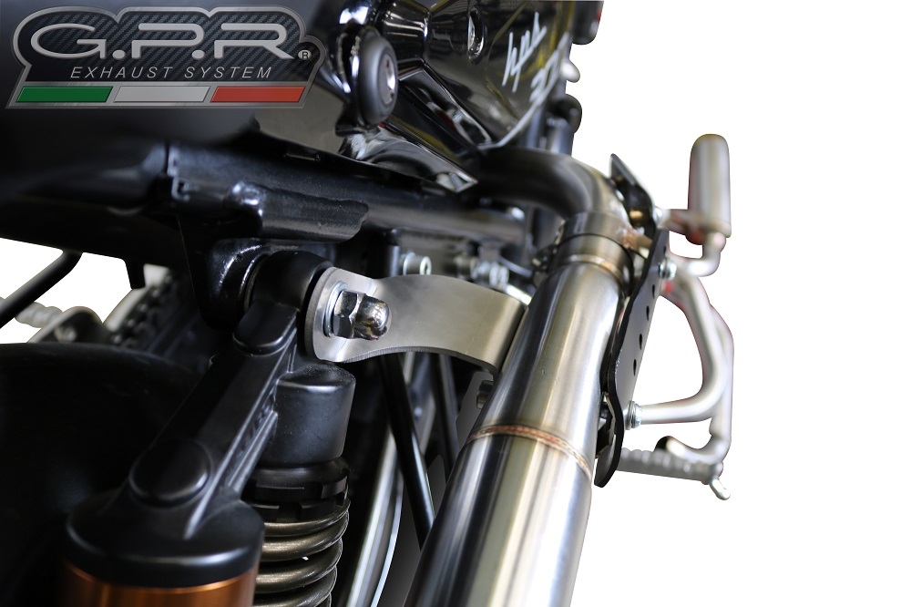 GPR exhaust compatible with  F.B. Mondial Hps 300 Pagani 2021-2022, F205, Homologated legal slip-on exhaust including removable db killer and link pipe 