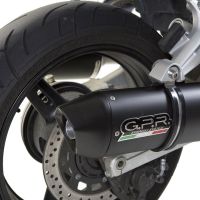 GPR exhaust compatible with  Yamaha Fjr 1300 2017-2020, Furore Evo4 Nero, Dual Homologated legal slip-on exhaust including removable db killers and link pipes 