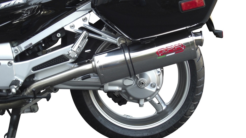 GPR exhaust compatible with  Yamaha Fjr 1300 2006-2016, Trioval, Dual Homologated legal slip-on exhaust including removable db killers, link pipes and catalysts 