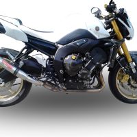 GPR exhaust compatible with  Yamaha Fz 8  2010-2016, Deeptone Inox, Homologated legal slip-on exhaust including removable db killer and link pipe 