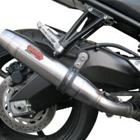 GPR exhaust compatible with  Yamaha Fz 8  2010-2016, Deeptone Inox, Homologated legal slip-on exhaust including removable db killer and link pipe 