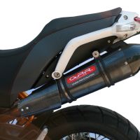 GPR exhaust compatible with  Moto Morini Gran passo 1200 2008-2011, Gpe Ann. Poppy, Homologated legal slip-on exhaust including removable db killer and link pipe 