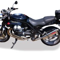 GPR exhaust compatible with  Moto Guzzi Griso 1200 8V 2007-2016, Trioval, Homologated legal slip-on exhaust including removable db killer, link pipe and catalyst 