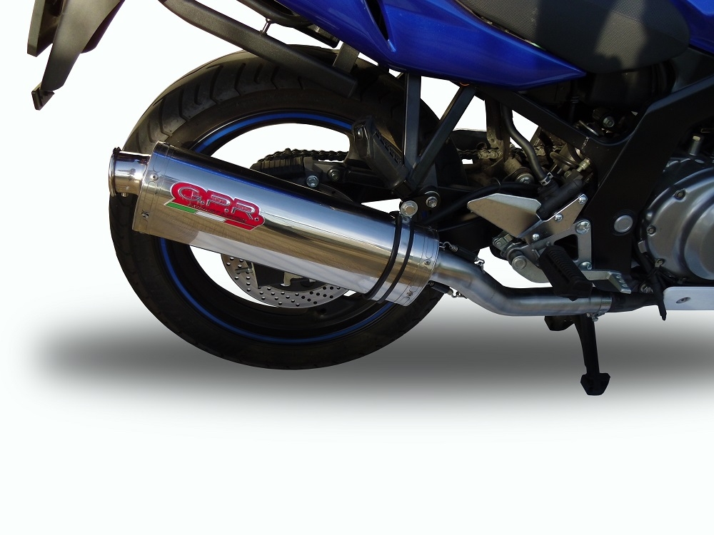 GPR exhaust compatible with  Suzuki Gs 500 E - F  1989-2007, Trioval, Homologated legal slip-on exhaust including removable db killer and link pipe 