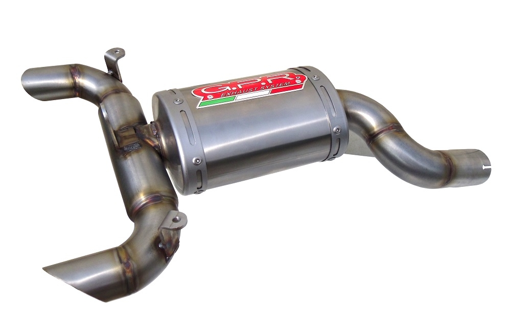 GPR exhaust compatible with  Suzuki Gsr 600 2006-2011, Alluminio Ghost, Homologated legal slip-on exhaust including removable db killer and link pipe 