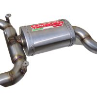 GPR exhaust compatible with  Suzuki Gsr 600 2006-2011, Alluminio Ghost, Homologated legal slip-on exhaust including removable db killer and link pipe 