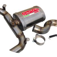 GPR exhaust compatible with  Suzuki Gsr 600 2006-2011, Alluminio Ghost, Homologated legal slip-on exhaust including removable db killer and link pipe 