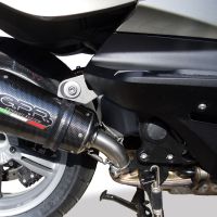 GPR exhaust compatible with  Bmw C 650 Gt 2012-2015, Gpe Ann. Poppy, Homologated legal slip-on exhaust including removable db killer and link pipe 