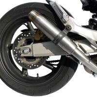 GPR exhaust compatible with  Honda Cbr 600 F 2011-2014, Deeptone Inox, Homologated legal slip-on exhaust including removable db killer and link pipe 