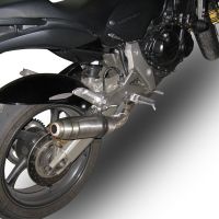 GPR exhaust compatible with  Honda Cbr 600 F 2011-2014, Deeptone Inox, Homologated legal slip-on exhaust including removable db killer and link pipe 