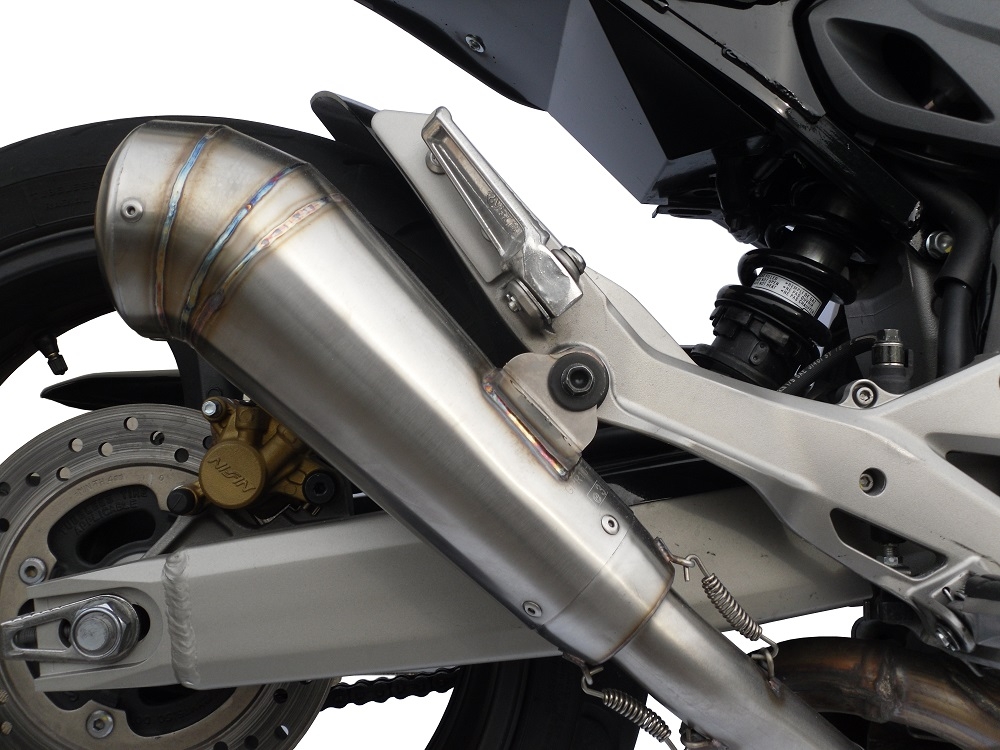 GPR exhaust compatible with  Honda Hornet Cb 600 F 2007-2014, Powercone Evo, Homologated legal slip-on exhaust including removable db killer and link pipe 