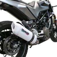 GPR exhaust compatible with  Husqvarna Vitpilen 401 2021-2023, Albus Evo4, Homologated legal slip-on exhaust including removable db killer and link pipe 