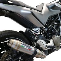 GPR exhaust compatible with  Husqvarna Vitpilen 401 2020-2020, Deeptone Inox, Homologated legal slip-on exhaust including removable db killer and link pipe 