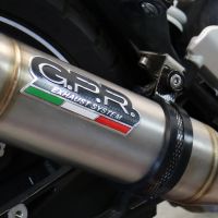 GPR exhaust compatible with  Husqvarna Vitpilen 401 2020-2020, Deeptone Inox, Homologated legal slip-on exhaust including removable db killer and link pipe 