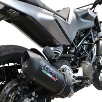 GPR exhaust compatible with  Husqvarna Vitpilen 401 2020-2020, Furore Evo4 Nero, Homologated legal slip-on exhaust including removable db killer and link pipe 