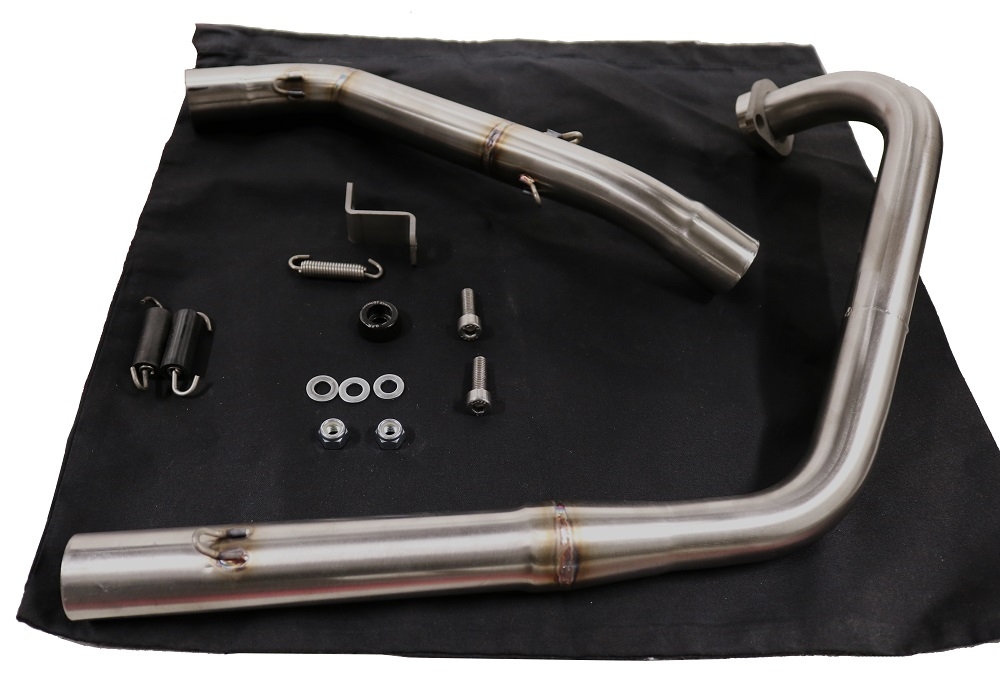 GPR exhaust compatible with  Zontes Zt 125 G1 - U - U1 - Z2 2020-2024, M3 Inox , Homologated legal full system exhaust, including removable db killer and catalyst 