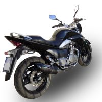 GPR exhaust compatible with  Suzuki Gw 250 F Inazuma 2012-2017, Furore Nero, Dual Homologated legal slip-on exhaust including removable db killers and link pipes 