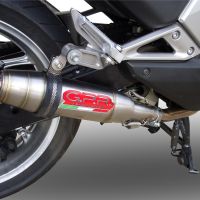 GPR exhaust compatible with  Honda Integra 700 2012-2013, Deeptone Inox, Homologated legal slip-on exhaust including removable db killer and link pipe 