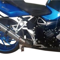 GPR exhaust compatible with  Bmw K 1200 S -R 2004-2008, M3 Inox , Homologated legal slip-on exhaust including removable db killer, link pipe and catalyst 