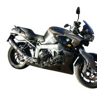 GPR exhaust compatible with  Bmw K 1300 S -R  2009-2014, Furore Poppy, Homologated legal slip-on exhaust including removable db killer and link pipe 