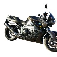 GPR exhaust compatible with  Bmw K 1300 S -R  2009-2014, Furore Nero, Homologated legal slip-on exhaust including removable db killer, link pipe and catalyst 