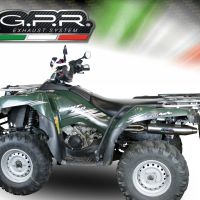 GPR exhaust compatible with  Kawasaki KVF 750 2005-2011, Deeptone Atv, Homologated legal full system exhaust, including removable db killer 