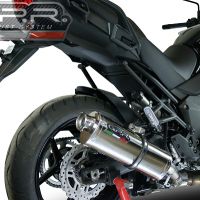 GPR exhaust compatible with  Kawasaki Versys 1000 I.E. 2017-2018, Trioval, Homologated legal slip-on exhaust including removable db killer and link pipe 