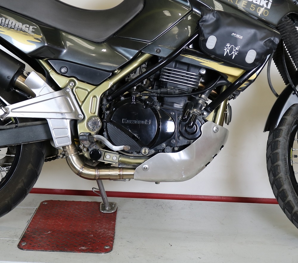 GPR exhaust compatible with  Kawasaki Kle 500 1991-2007, Decatalizzatore, Decat pipe 