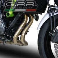 GPR exhaust compatible with  Kawasaki Ninja 650 2023-2024, GP Evo4 Poppy, Homologated silencer for noise including full line,db killer and catalyst compliant for inspection 