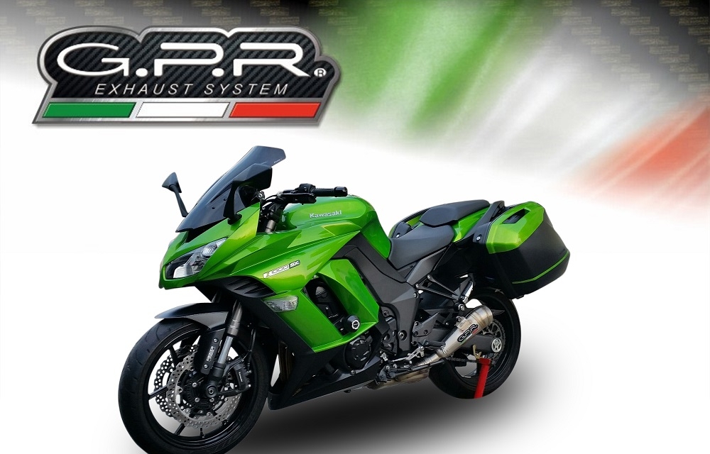 GPR exhaust compatible with  Kawasaki Z 1000 Sx 2017-2020, Powercone Evo, Dual Homologated legal slip-on exhaust including removable db killers and link pipes 