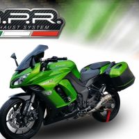 GPR exhaust compatible with  Kawasaki Z 1000 Sx 2017-2020, Powercone Evo, Dual Homologated legal slip-on exhaust including removable db killers and link pipes 