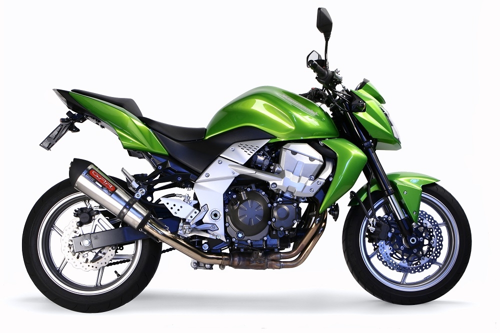 GPR exhaust compatible with  Kawasaki Z 750 - R  2007-2014, Gpe Ann. titanium, Homologated legal slip-on exhaust including removable db killer, link pipe and catalyst 