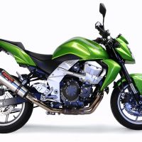 GPR exhaust compatible with  Kawasaki Z 750 - R  2007-2014, Gpe Ann. titanium, Homologated legal slip-on exhaust including removable db killer, link pipe and catalyst 