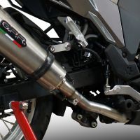 GPR exhaust compatible with  Kawasaki Versys-X 250 2017-2020, Gpe Ann. Titanium, Slip-on exhaust legal for UK and non-EU markets including link pipe and removable db killer 