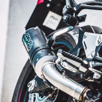 GPR exhaust compatible with  Kawasaki Z 900 2017-2019, M3 Black Titanium, Homologated legal slip-on exhaust including removable db killer and link pipe 