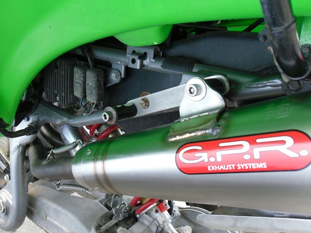 GPR exhaust compatible with  Kawasaki Kfx 700 2004-2011, Powercone Evo, Homologated legal full system exhaust including dual silencers and removable db killers 