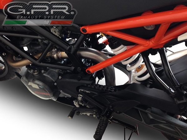 GPR exhaust compatible with  Ktm Rc 390 2022-2024, Decatalizzatore, Decat pipe 