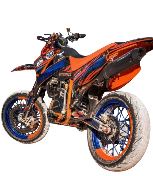 GPR exhaust compatible with  Ktm Lc4 640 Enduro - Adventure - Supermoto 2003-2006, Furore Nero, Homologated legal slip-on exhaust including removable db killer and link pipe 