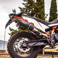 GPR exhaust compatible with  Husqvarna Norden 901 2022-2024, Furore Evo4 Nero, Homologated legal slip-on exhaust including removable db killer and link pipe 