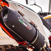 GPR exhaust compatible with  Husqvarna Norden 901 2022-2024, Furore Evo4 Nero, Homologated legal slip-on exhaust including removable db killer and link pipe 