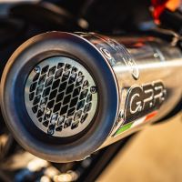 GPR exhaust compatible with  Husqvarna Norden 901 2022-2024, M3 Inox , Homologated legal slip-on exhaust including removable db killer and link pipe 