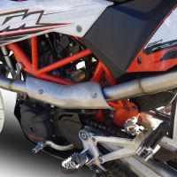 GPR exhaust compatible with  Ktm Smc 690 R 2007-2016, Gpe Ann. Poppy, Homologated legal full system exhaust, including removable db killer and catalyst 