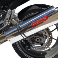 GPR exhaust compatible with  Aprilia Mana 850 Gt 2007-2016, Trioval, Homologated legal mid-full system exhaust including removable db killer 