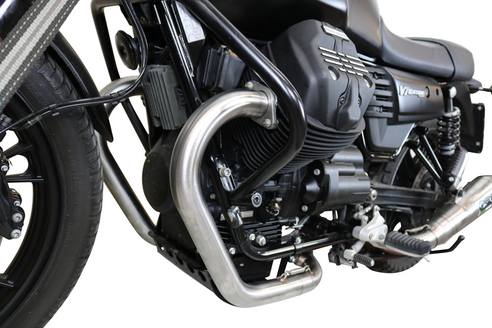 GPR exhaust compatible with  Moto Guzzi V7 III Special-Stone-Carbon 2017-2018, Vintacone, Racing full system exhaust  