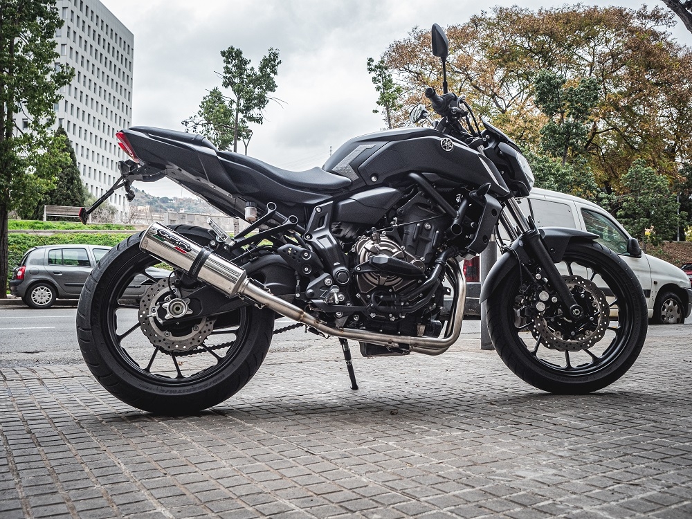 GPR exhaust compatible with  Yamaha Mt-07  2014-2016, M3 Inox , Homologated legal full system exhaust, including removable db killer 