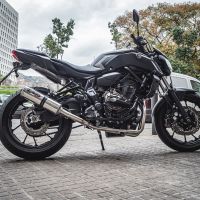 GPR exhaust compatible with  Yamaha Mt-07  2014-2016, M3 Inox , Homologated legal full system exhaust, including removable db killer 