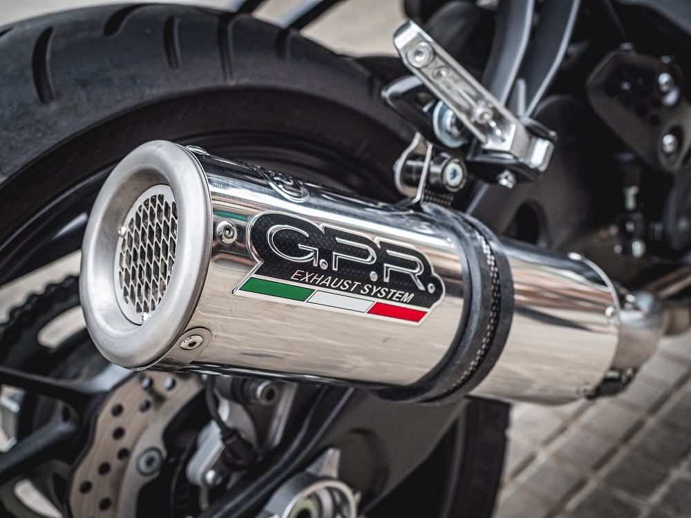 GPR exhaust compatible with  Yamaha Mt-07  2014-2016, M3 Inox , Homologated legal full system exhaust, including removable db killer 