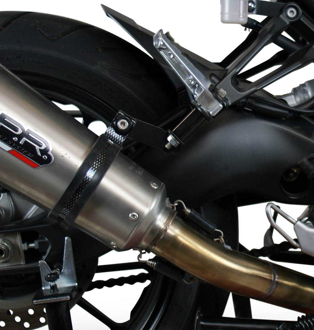 GPR exhaust compatible with  Yamaha Tracer 9 GT 2021-2024, M3 Inox , Homologated legal full system exhaust, including removable db killer and catalyst 