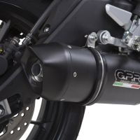 GPR exhaust compatible with  Yamaha Mt 125 2014-2016, Furore Nero, Homologated legal full system exhaust, including removable db killer and catalyst 