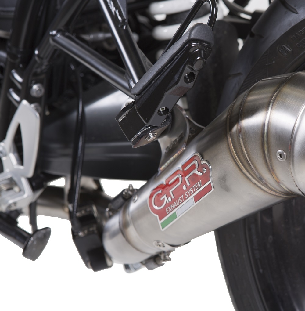 GPR exhaust compatible with  Bmw R Nine-T 1200 -Pure -Racer -Scrambler -Urban G-S 2013-2016, Powercone Evo, Homologated legal slip-on exhaust including removable db killer and link pipe 